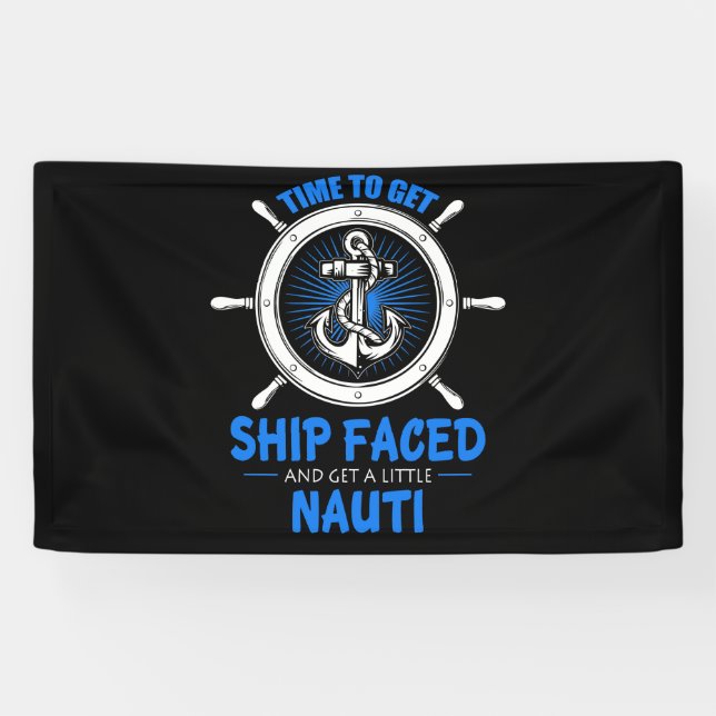 Banderoles Croisière Heure De Croisière Pour Obtenir Face Au  (Horizontal)