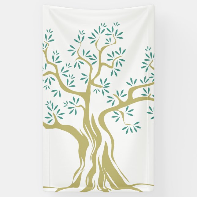 Banderoles Croquis d'olivier (Vertical)