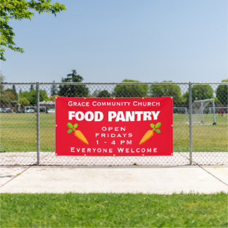 Banderoles Custom Church Food Pantry Banner
