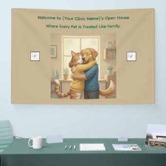 Banderoles Custom Logo Veterinarian Event Banner - Pet Art