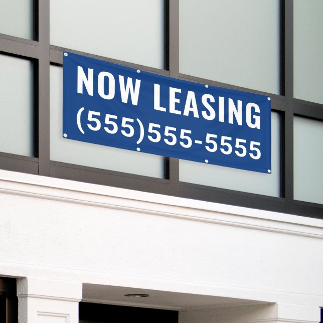 Banderoles Custom Now Leasing Banner (Bâtiment extérieur)