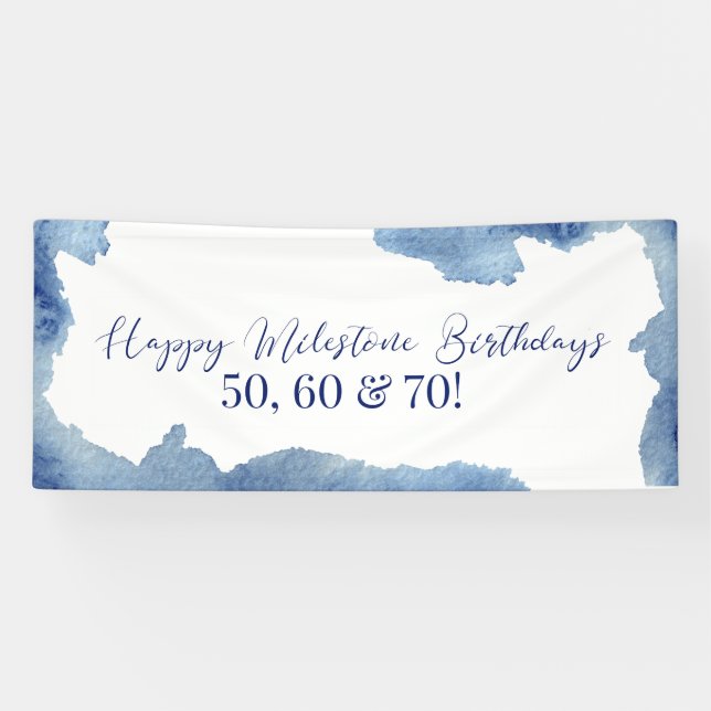 Banderoles Custom  WaterColor Banner (Horizontal)