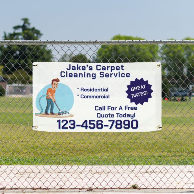 Banderoles Customize Carpet Cleaning Business Promotional  (Insitu)