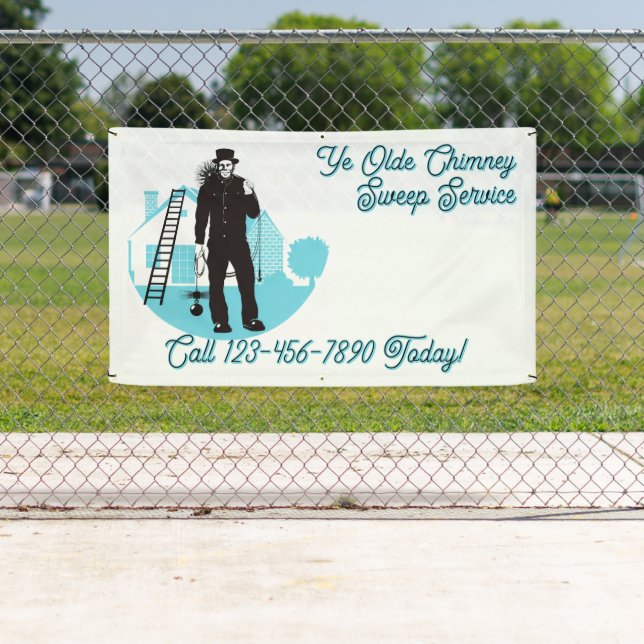 Banderoles Customize Chimney Sweep Cleaning Service (En situation)