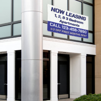 Banderoles Customize Now Leasing 1 2 Or 3 Bedroom Apartments