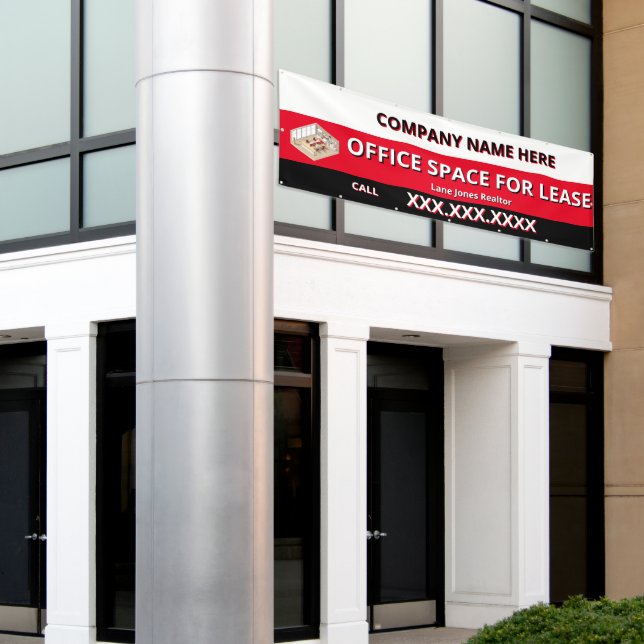 Banderoles Customize Retail Space For Lease Company Logo Bui (Bâtiment extérieur)
