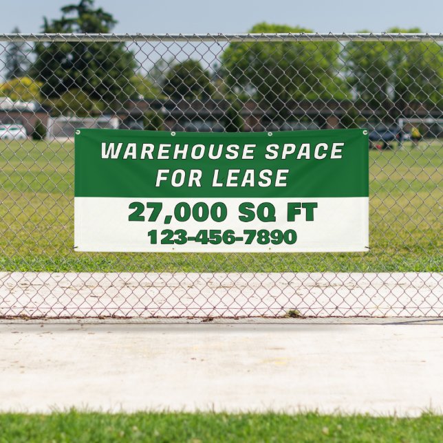 Banderoles Customize Warehouse Space For Lease Business (En situation)