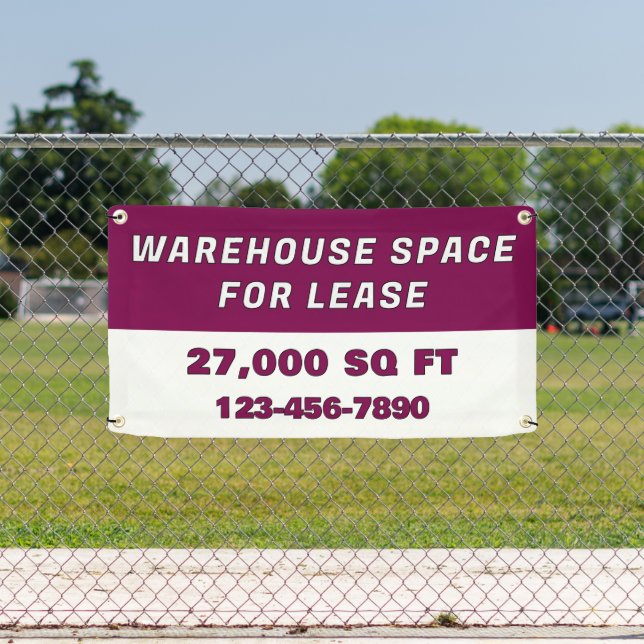 Banderoles Customize Warehouse Space For Lease Business (Insitu)