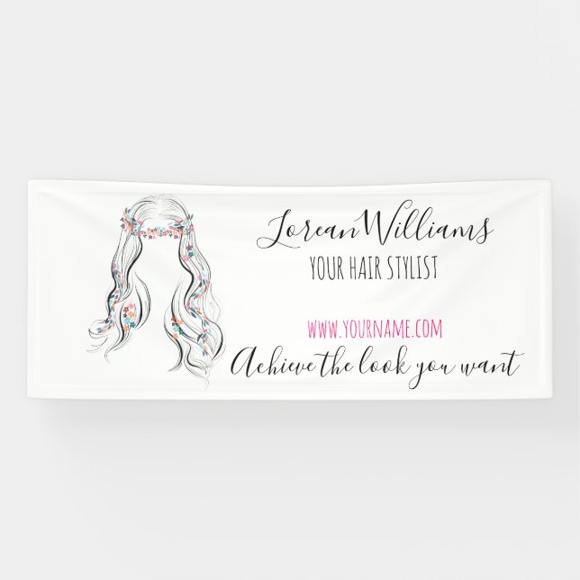 Banderoles Cute Boho Coiffure Mariage Coiffure Styliste Flora (Horizontal)