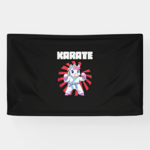 Banderoles Cute Karate Unicorn - Karate MIXED MARTIAL ART Jap