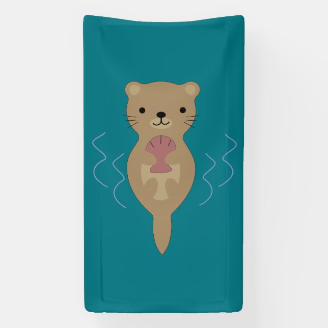 Banderoles Cute Otter (Verticale)