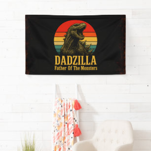 Banderoles Dadzilla Père De La Fête des pères Des Monstres