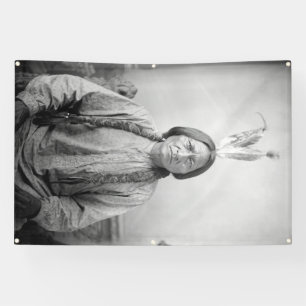 Banderoles Dakota Leader assis Bull Amérindien