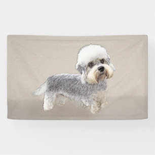Banderoles Dandie Dinmont Terrier Peinture Chien Art original