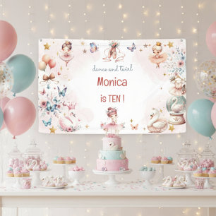 Banderoles Danse et tournoi mignon ballerine ballet enfant an
