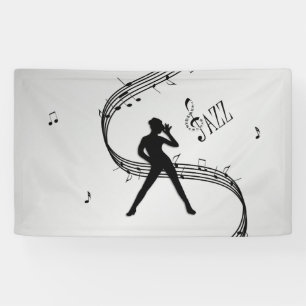 Banderoles Danse Jazz Argent