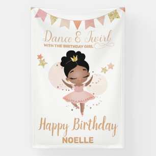 Banderoles Danse & Twirl, Princesse Ballerina avec Bow Annive