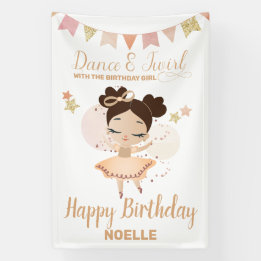 Banderoles Danse & Twirl, Princesse Ballerina avec Bow Annive