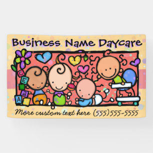 Banderoles Daycare.Childcare.Pre-School.Customizable