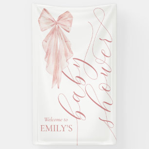 Banderoles  de Baby shower de la fille rose de la ceinture ve