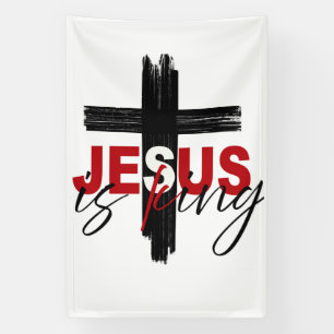 Banderoles Déclaration de foi en JESUS Roi en œuvres d'art