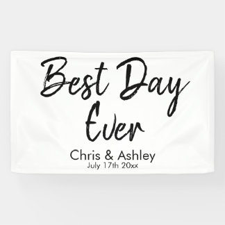 Banderoles Décor de mariage personnalisé pour la réception Me
