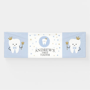 Banderoles Décoration de la First Tooth party. Modifiable
