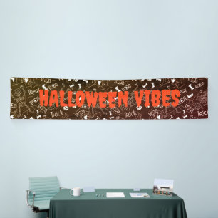 Banderoles Décorations d'Halloween personnalisées, Fête de Tr