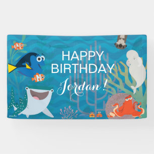 Banderoles Découvrir l'anniversaire de Dory
