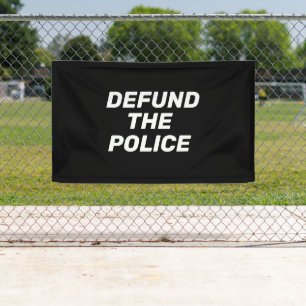 Banderoles Défendre La police noir blanc typographie moderne