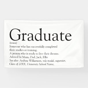 Banderoles Définition De Diplôme Noir Et Blanc Moderne