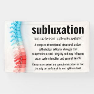 Banderoles Définition de subbluxe Bandeau chiropratique