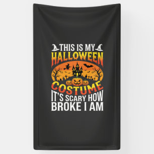 Banderoles Déguisement de Halloween drôle cassé Conception de
