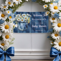 Denim Blue Jean | Baby shower floral de Daisies