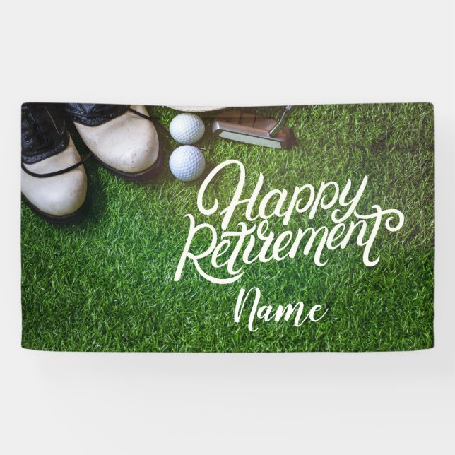 Banderoles Départ heureux de golf (Horizontal)