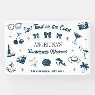 Banderoles Dernier toast pour l'enterrement de vie de jeune f