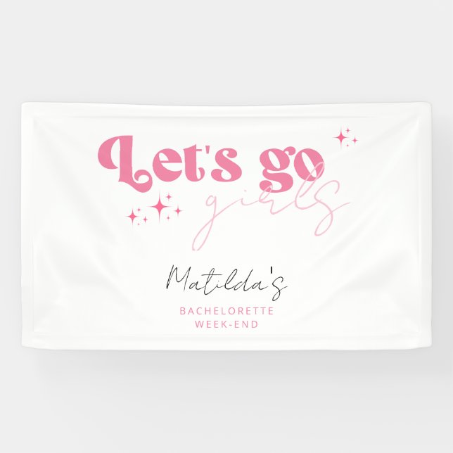 Banderoles Dernière disco Rodeo Bachelorette (Horizontal)