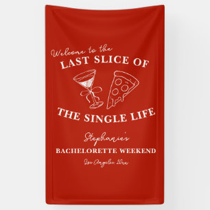 Banderoles Dernière tranche rouge de la célibataire à vie
