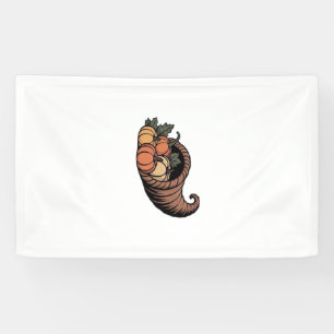 Banderoles Design de Thanksgiving Minimaliste Cornucopia Clas