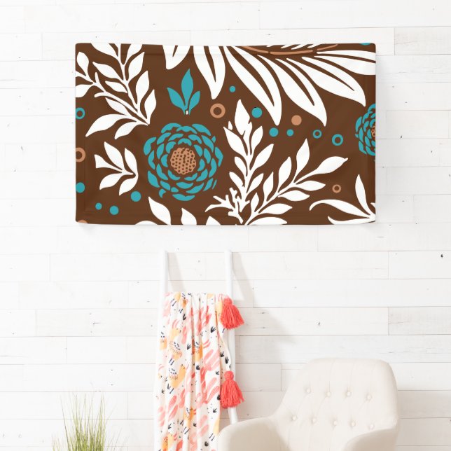 Banderoles Design floral 23 (En situation)