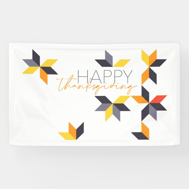 Banderoles Design moderne et gai du Bon thanksgiving (Horizontal)