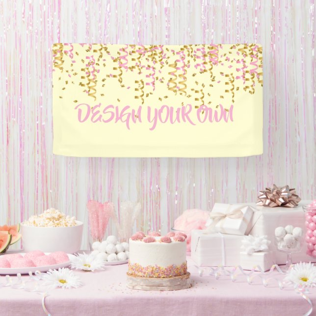 Banderoles Design Your Own Confetti  (Fête)