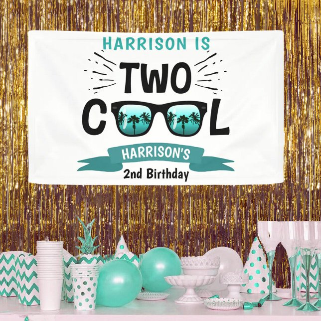 Banderoles Deux garçons Cool 2e anniversaire (Créateur téléchargé)