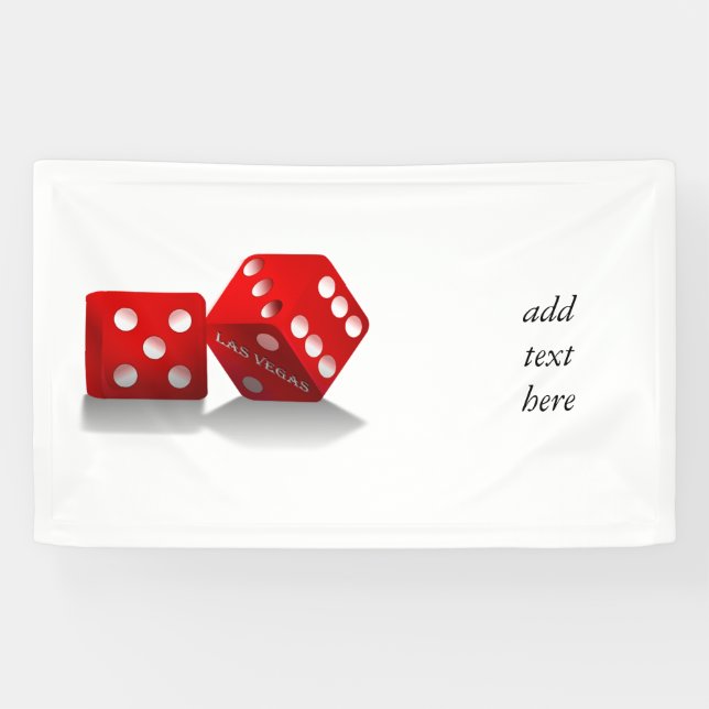 Banderoles Dice Las Vegas (Horizontal)