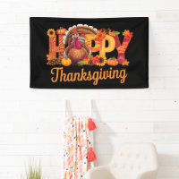 Dindes de Thanksgiving heureux tombent