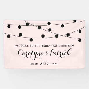 Banderoles Dîner de répétition Blush Pink Whimsical Fairy