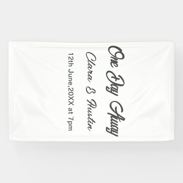 Banderoles Dîner de répétition la veille du nom da (Horizontal)