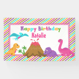 Banderoles Dino Girl