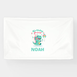 Banderoles Dinosaur Birthday Banner | Boys Party  | Editable