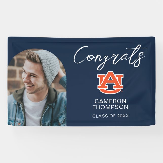 Banderoles Diplôme de l'Université d'Auburn - Auburn Tigers (Horizontal)